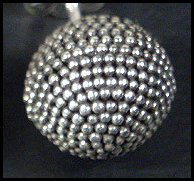 suarti silver earring granulation detail