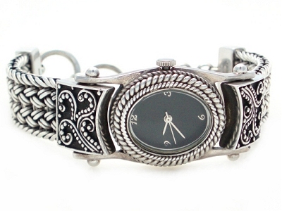 Suarti braid strap bracelet watch