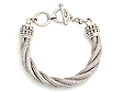 Suarti Silver Twisted Tulang Naga Bracelet
