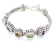 Multi Faceted Stone Bracelet