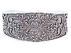 suarti wide decorated silver cuff