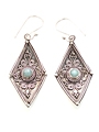 Blue Quartzite  Silver Earrings