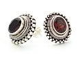 Granulated Garnet  Stud Earrings