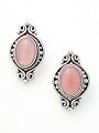 Pink Mother of Pearl Post Earrings