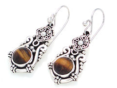 Suarti Tiger's Eye Dangle Earrings