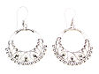 Silver Filigree Hoop Earrings