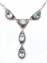 Blue Topaz Necklace