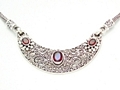 Suarti Garnet Bib Necklace