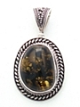 Green Amber  Pendant