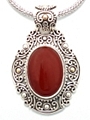 Ornate Carnelian  Pendant