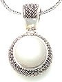Basket Weave Moonstone  Pendant