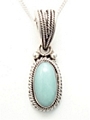 Petite blue quartzite pendant