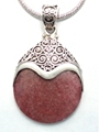 Rhodonite Silver Pendant