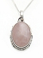 Cabochon Rose Quartz Pendant
