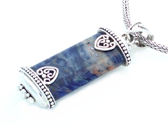 Azurite Bali Silver Pendant