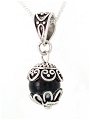 Black Onyx Ball Pendant