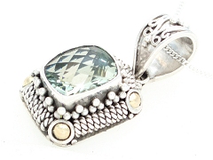 suarti mint quartz pendant