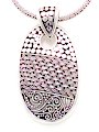 Oval Filigree Silver Pendant