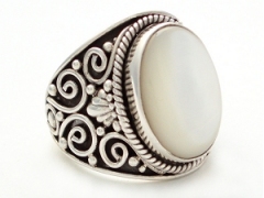 Mother of Pearl Filigree Ring