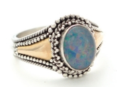 Opal Triplet Ring