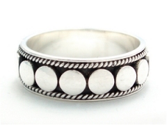 Nailhead Silver Ring
